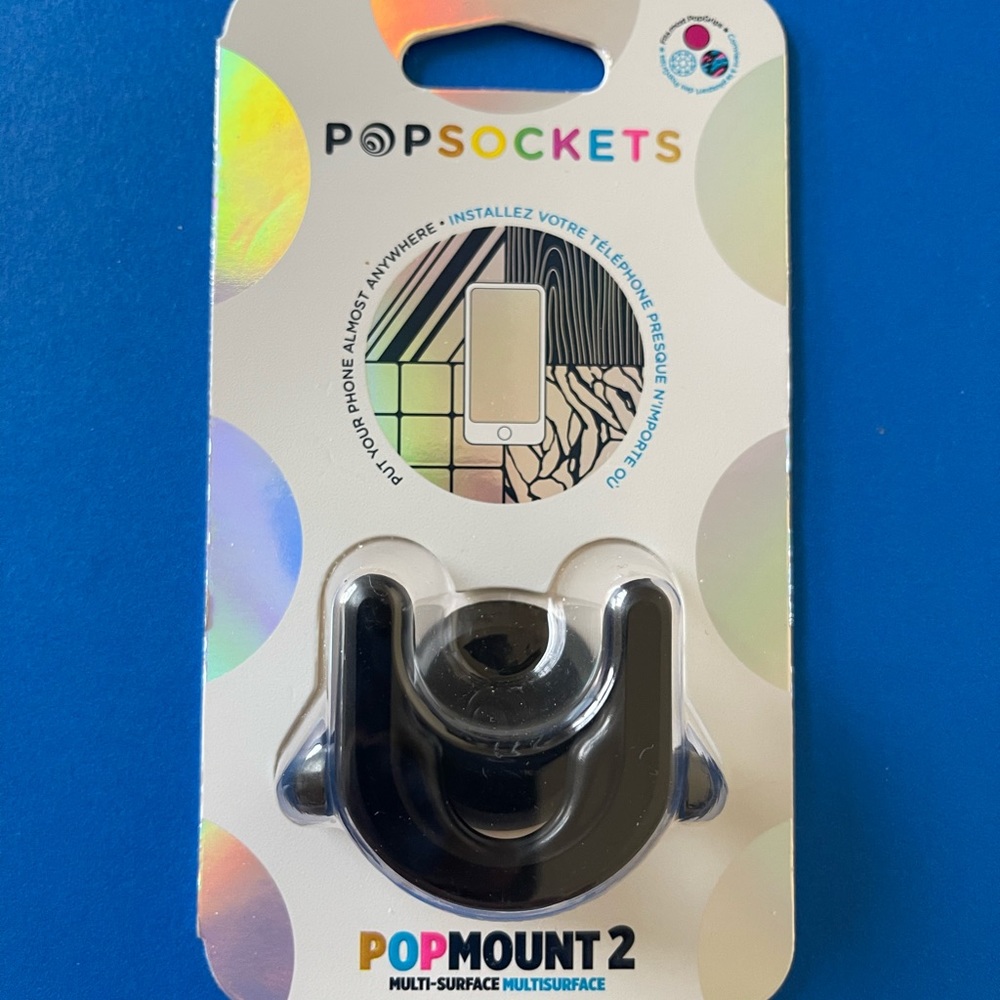 Popsocket - Black Multi-Surface PopMount 2